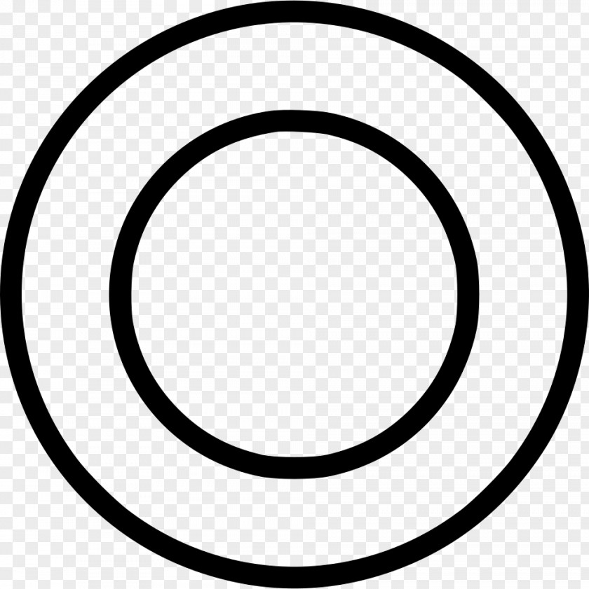 Circle Rim White Black M Clip Art PNG