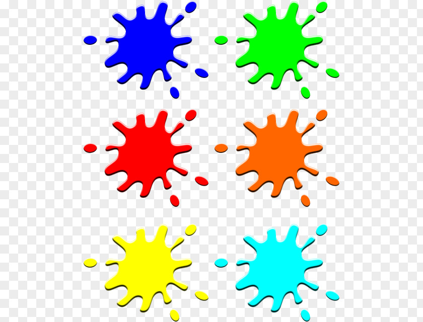 Color Drop Stain Ink Clip Art PNG