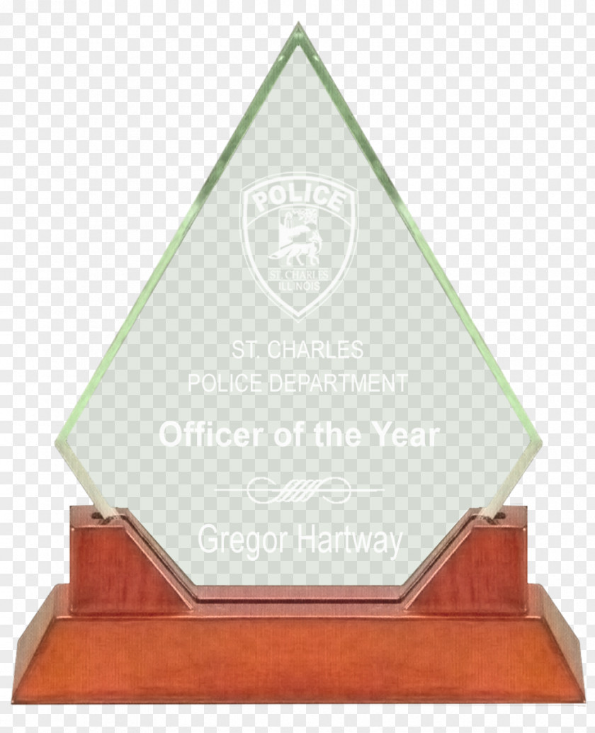 Glass Award Trophy Crystal Engraving PNG