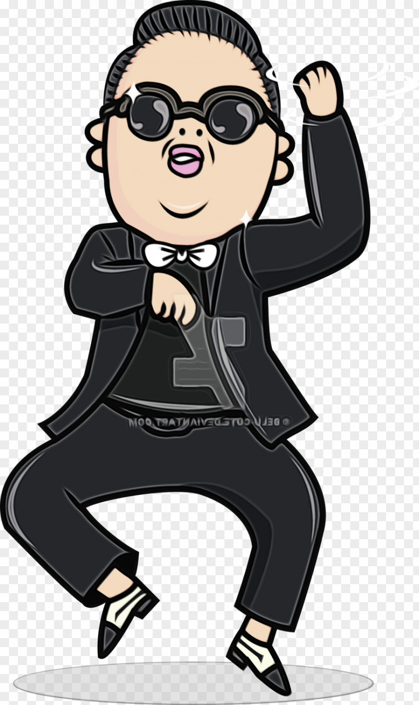 Sitting Tuxedo Glasses PNG