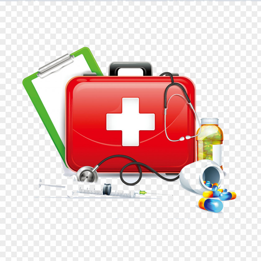 Three-dimensional Medical Icon Design Physician Medicine First Aid Kit Health Care Nursing PNG