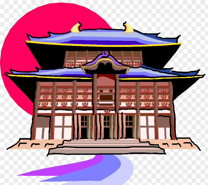 Afterword Vector Facade Clip Art Illustration Chinese Architecture PNG