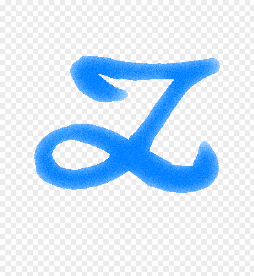 Blue Letter Z PNG