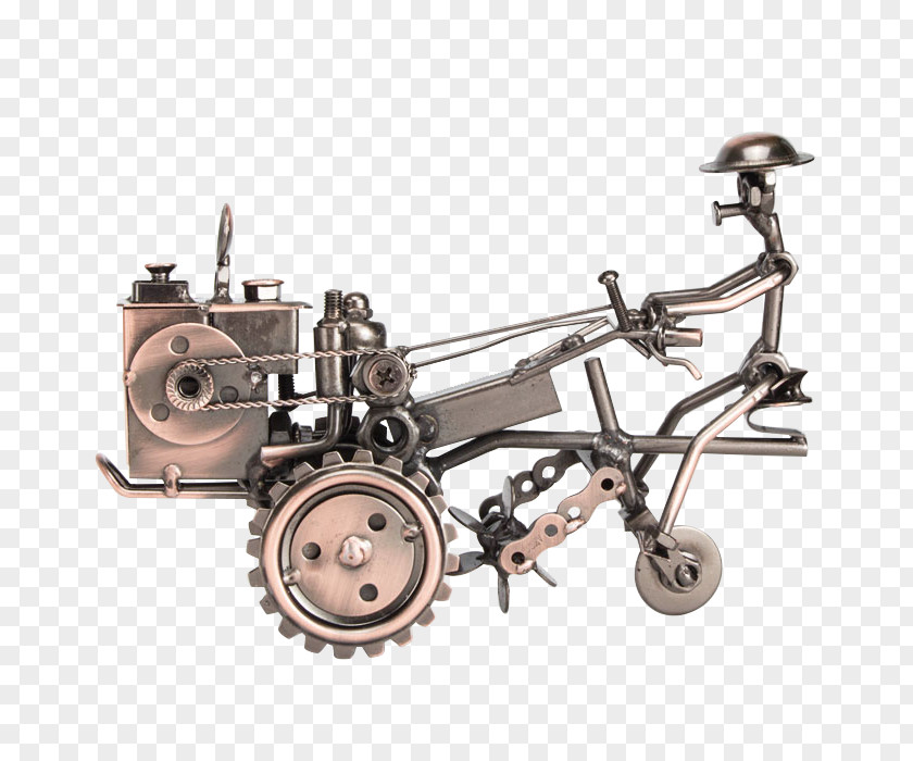Cute Tractor Two-wheel Agricultural Machinery PNG