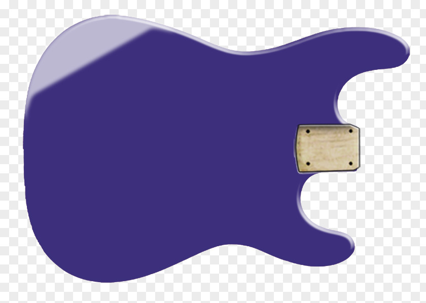 Electric Guitar Cobalt Blue Color Purple PNG