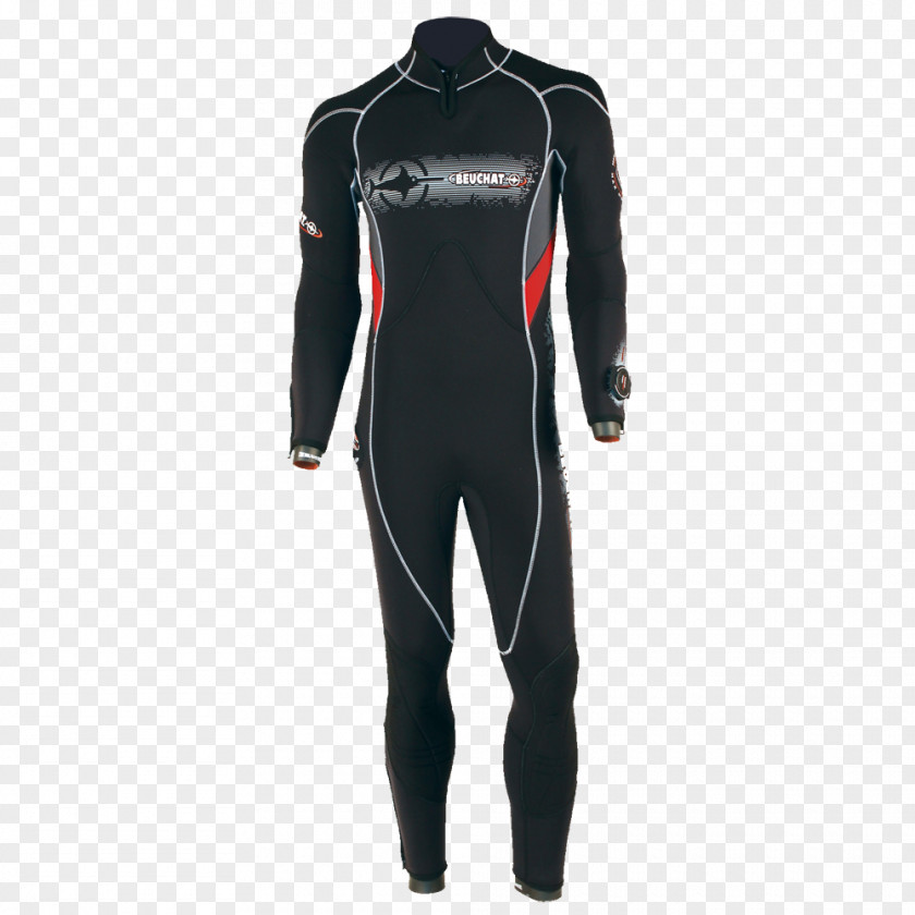 Suit Wetsuit Beuchat Underwater Diving Scuba Dry PNG