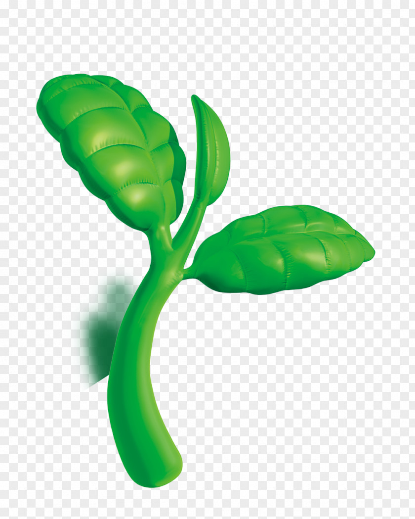 Balloon Beautiful Fresh Green Leaves PNG