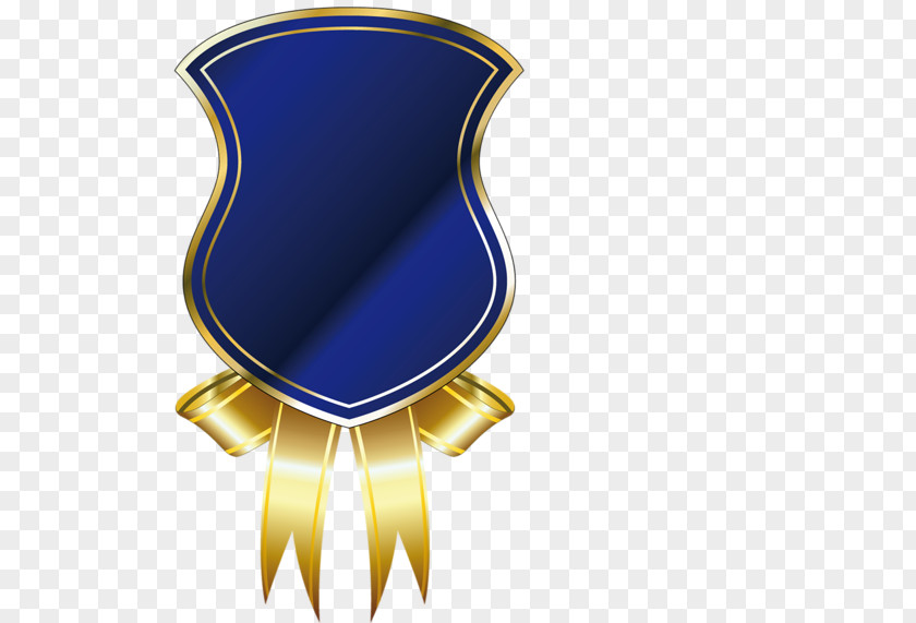 Blue Shield Painted Promotional Tag Clip Art PNG