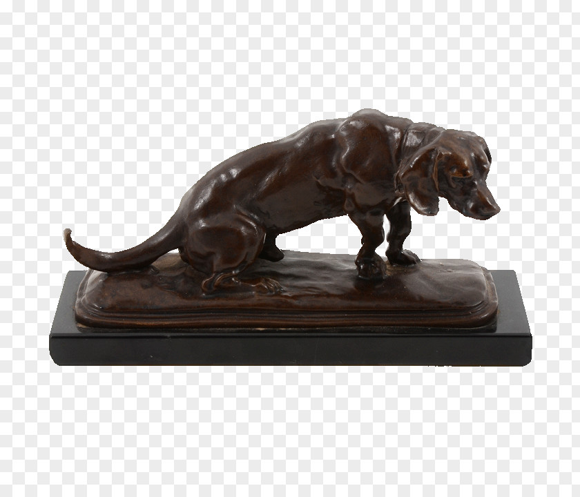 Dog Bronze Sculpture Material PNG