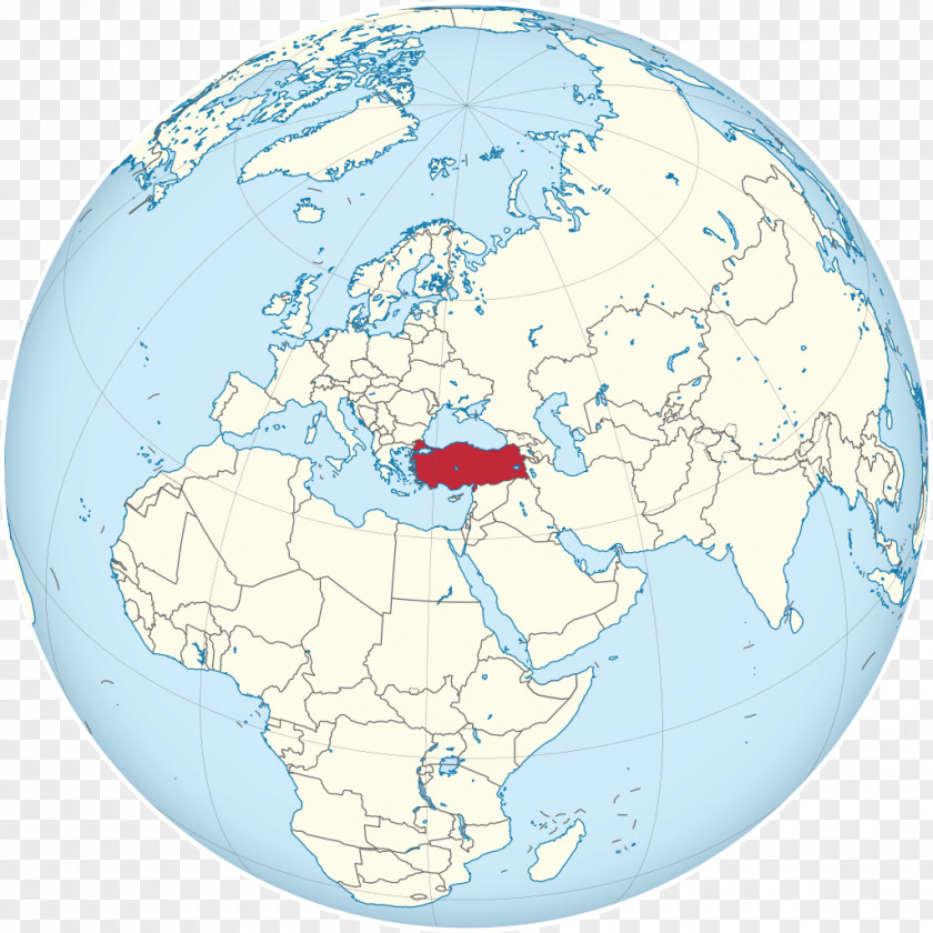 Globe World Map Iraq Turkey PNG