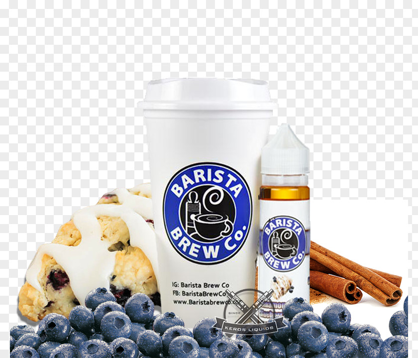 Scone European Blueberry Cinnamon Cold Brew PNG