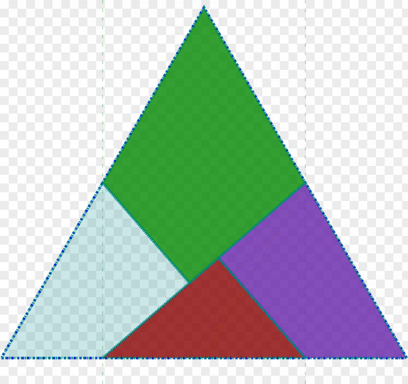 Triangle Point Green PNG