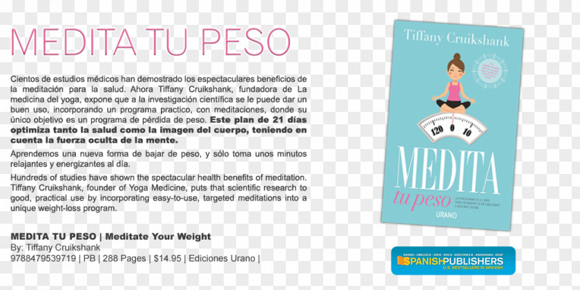 Urano Medita Tu Peso: UN PROGRAMA DE 21 DÍAS PARA OPTIMIZAR TU METABOLISMO Y SENTIRTE GENIAL Meditation Logo Weight Flyer PNG