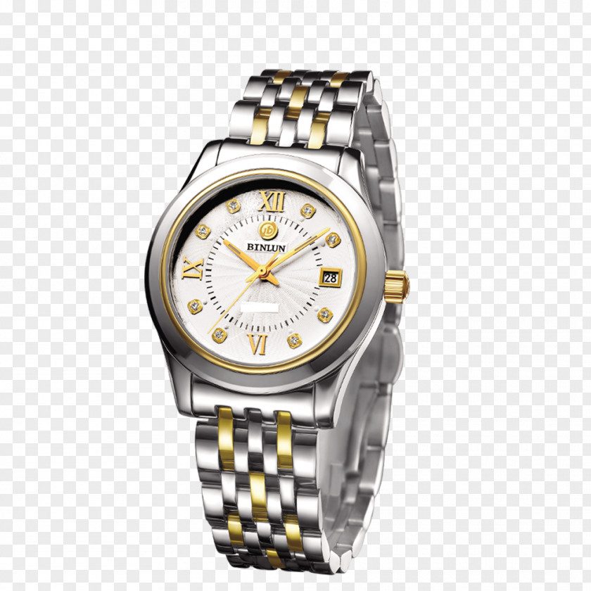 Watch Poster Mechanical Gold Plating Automatic Diamond PNG