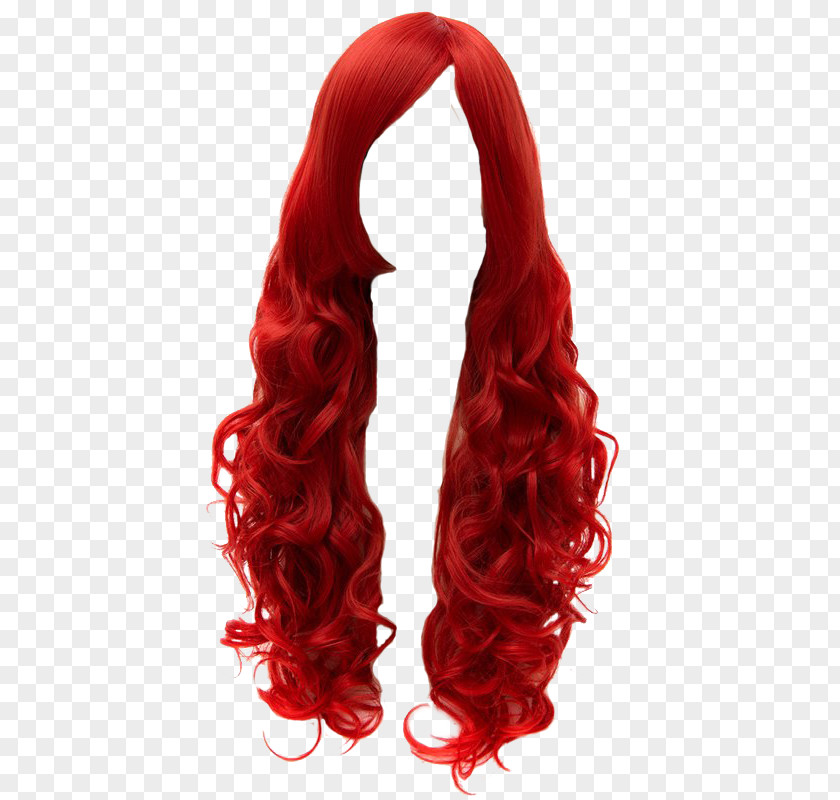 Wig Red Cosplay Hairstyle PNG