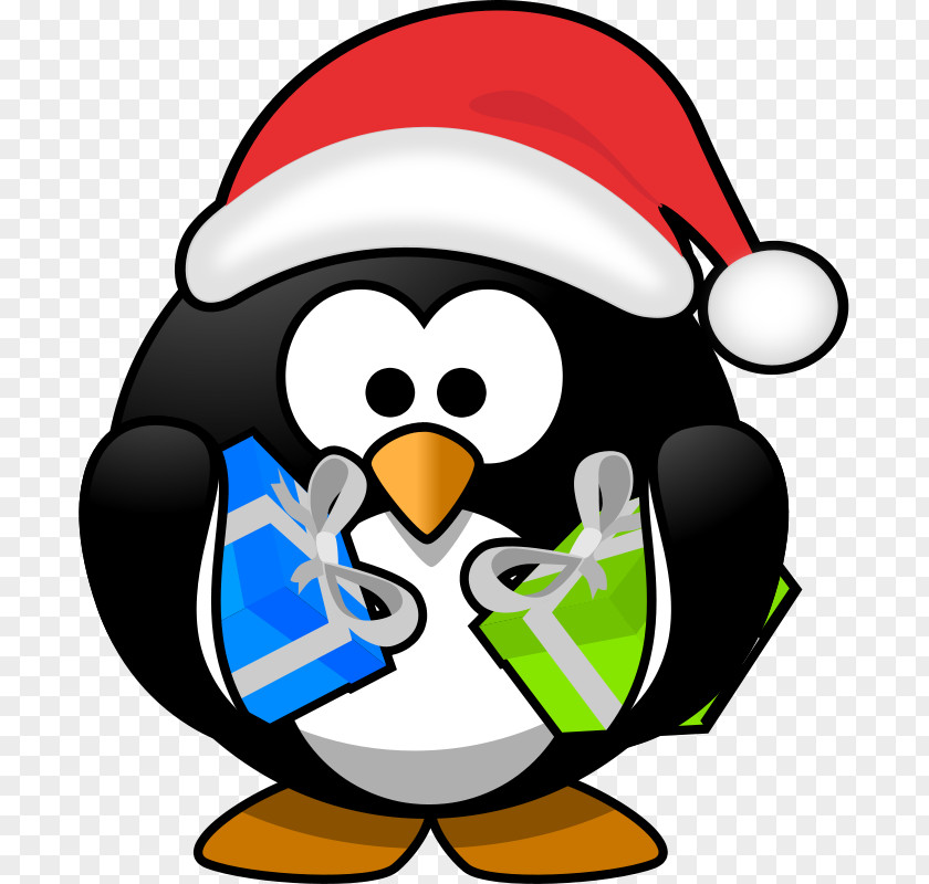 Constant Cliparts Santa Claus Penguin Christmas Clip Art PNG