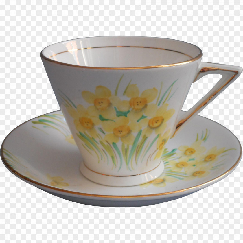 Cup Coffee Saucer Porcelain Mug PNG