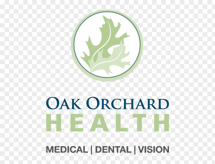 Dental Clinic Logomedical Green Logo RGB Color Model Oak Orchard Health Brand PNG