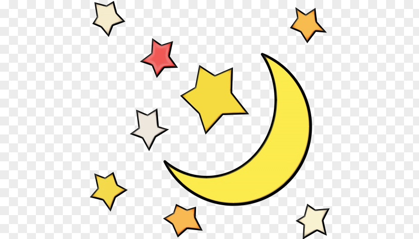 Emoticon Symbol Crescent Moon Drawing PNG