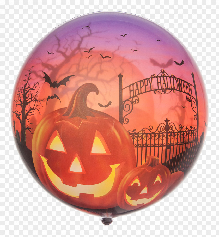 Happy Halloween Jack-o'-lantern Toy Balloon Party PNG