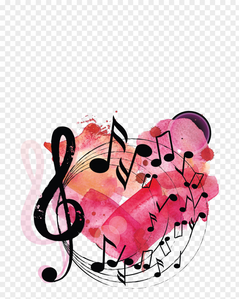 Musical Note Poster Background Music PNG note music, color graffiti notes creative, G-clef and musical graphic illustration clipart PNG