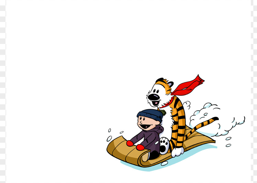 Sledding Pictures Calvin And Hobbes PNG