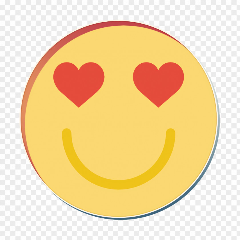 Smile Icon Emoticon Set In Love PNG