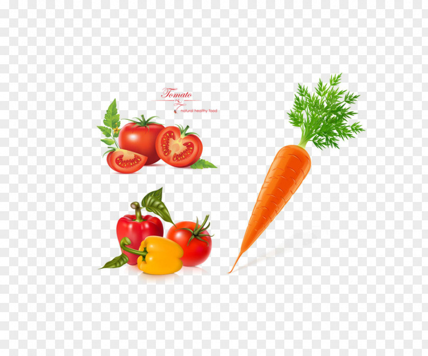 Vegetable Material Bell Pepper Tomato Carrot PNG