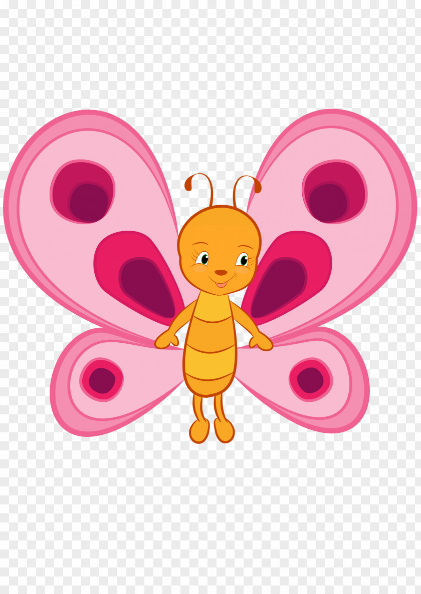 Cute Butterfly Cuteness Clip Art PNG