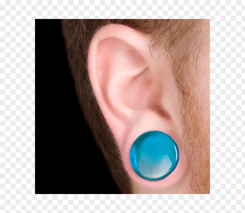 Ear Earring Earplug Glass PNG