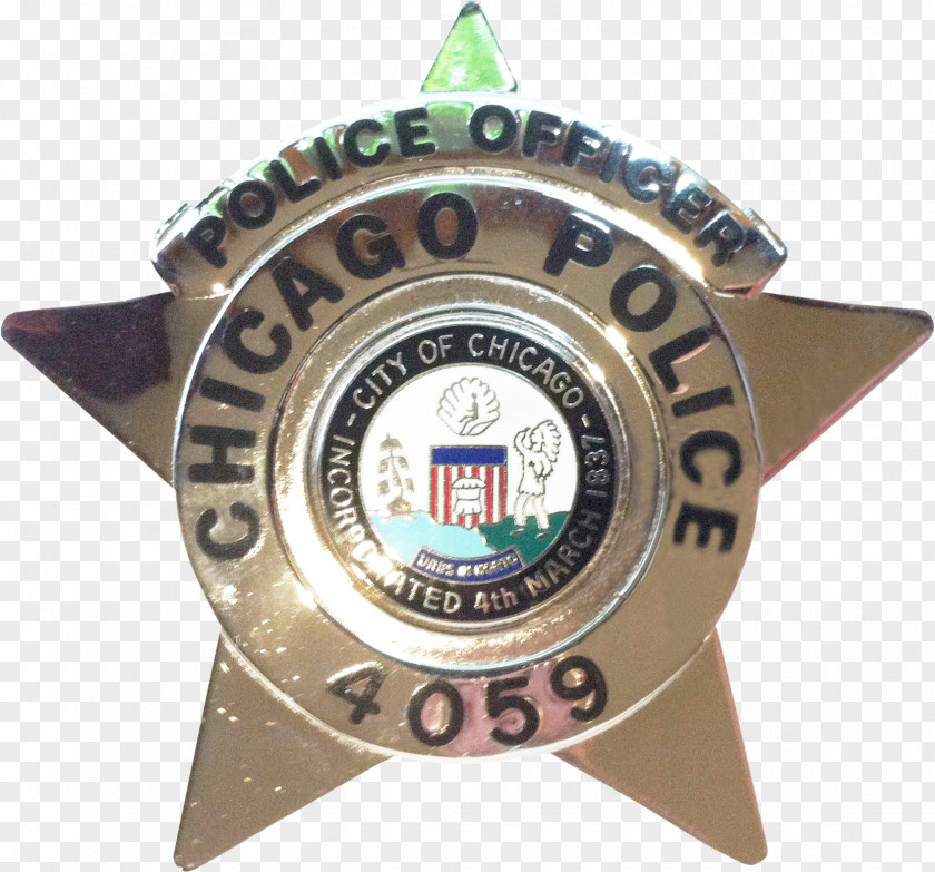 Officer Badge Chicago Police Department PNG