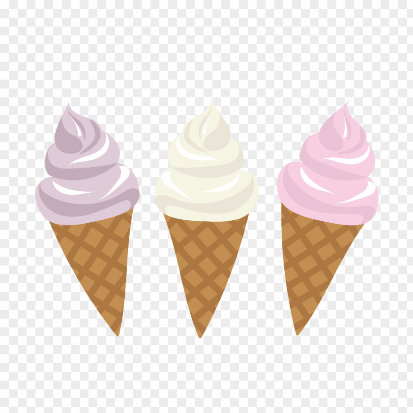 Soft Ice Cream Cones Frozen Dessert Food PNG