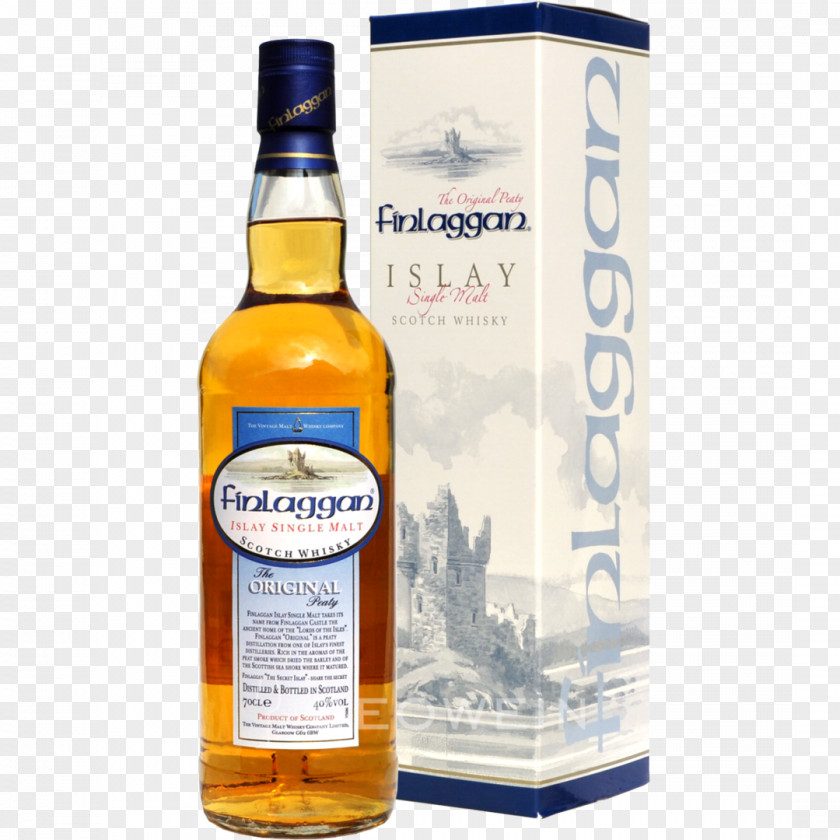 Bottle Single Malt Whisky Loch Finlaggan Whiskey Scotch PNG