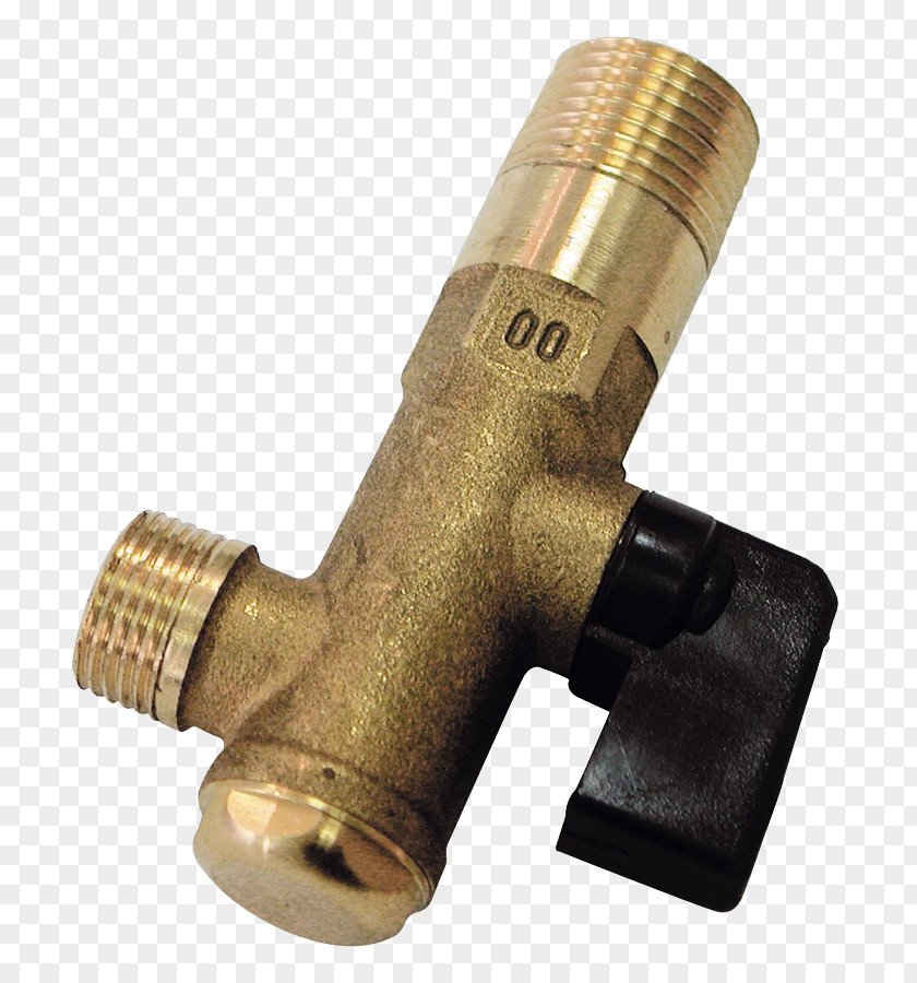 Brass Solenoid Valve Pipe Tap PNG