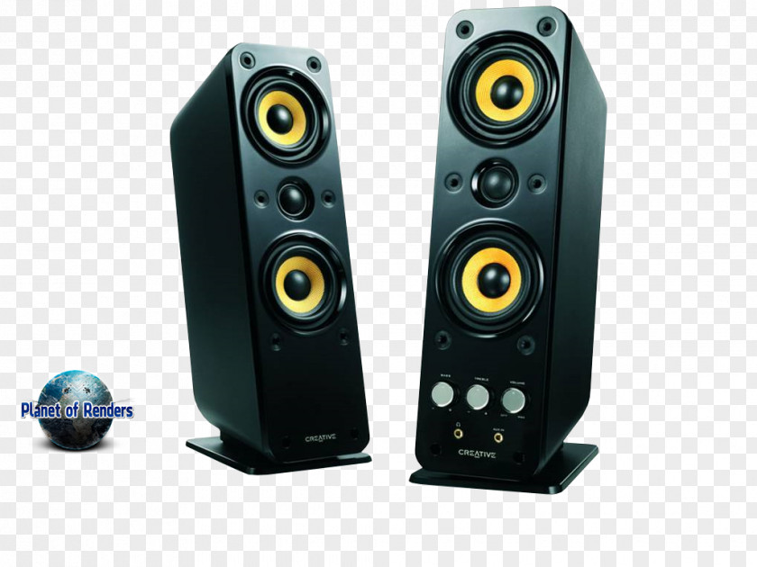 Caixa De Som 2.0 PC Speaker Corded Creative GIGAWORKS T40 II 32 GigaWorks Series Loudspeaker Computer Speakers PNG