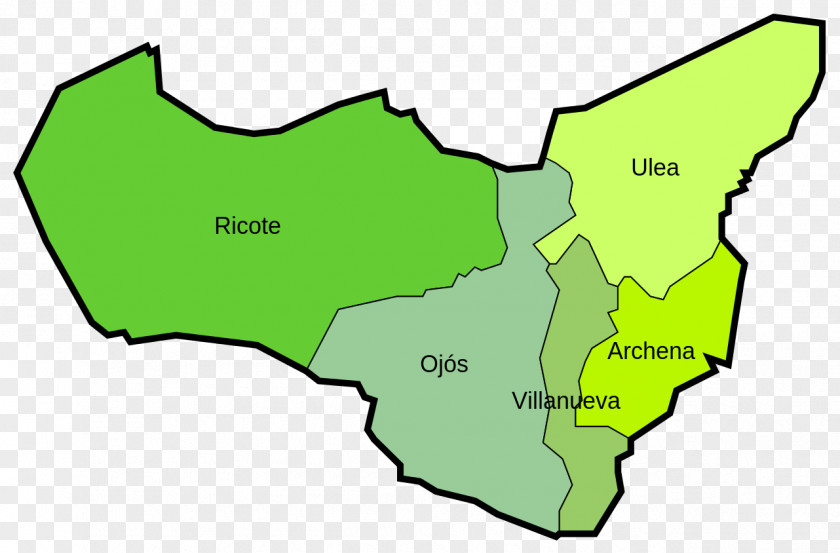 Map Ricote Archena Image PNG