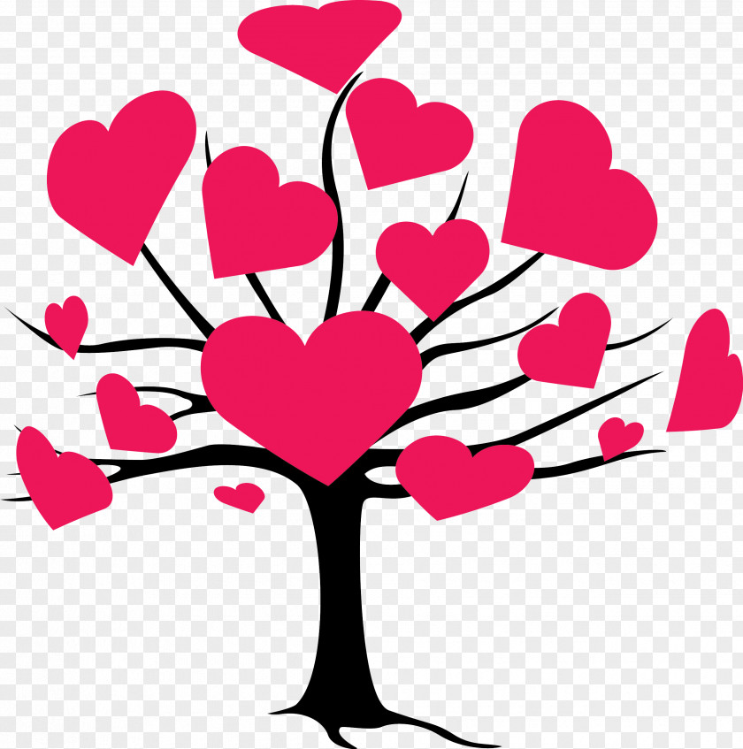 Valentine's Day Tree Encapsulated PostScript Heart Clip Art PNG