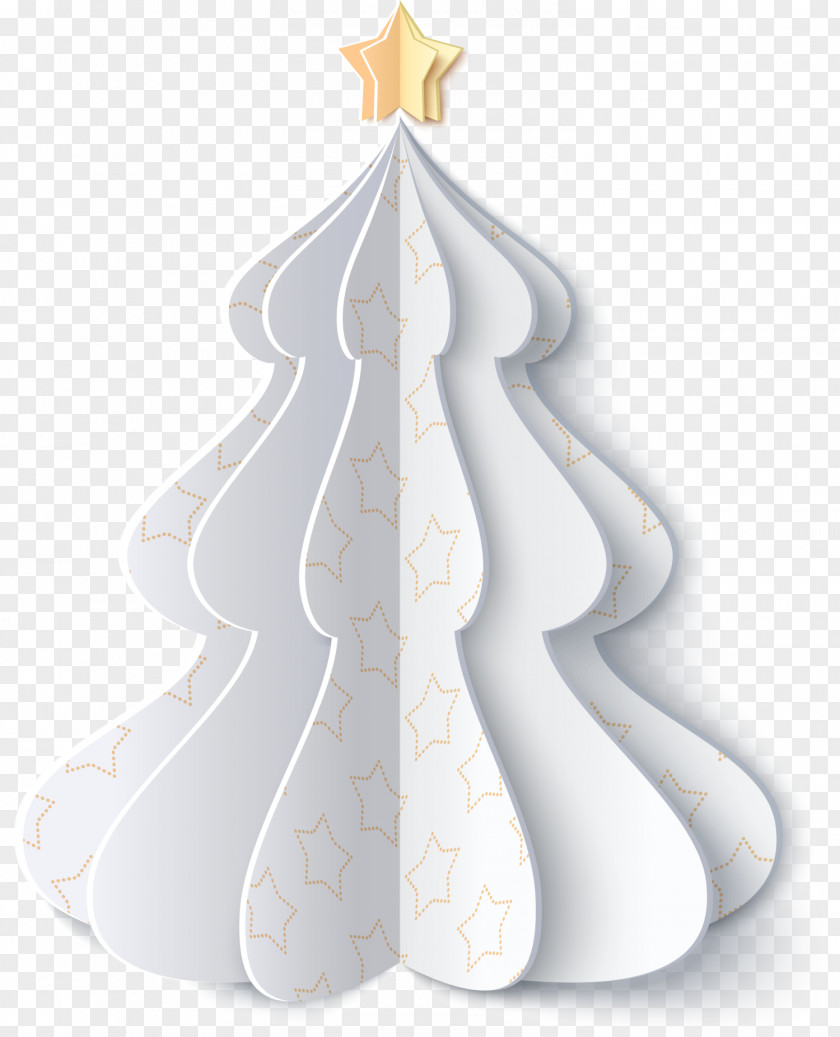 White Star Christmas Tree Ornament PNG