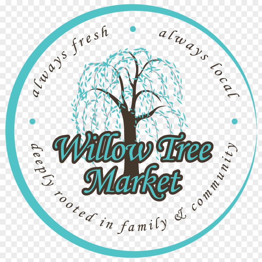 Willow Tree Logo Market Brand Label PNG