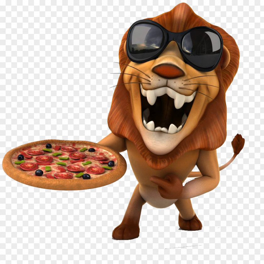 A Pizza Lion Leopard Royalty-free Illustration PNG