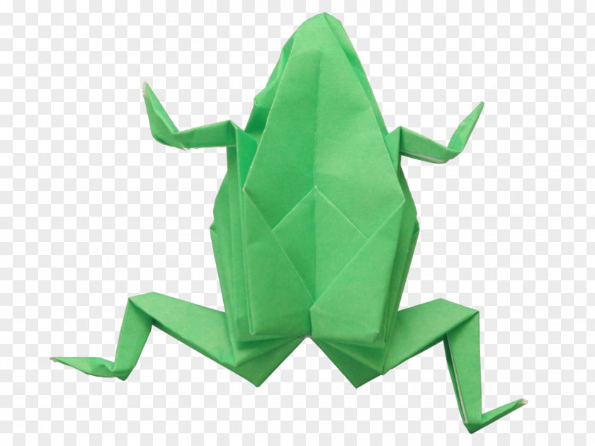 Frog Tree Origami Paper PNG