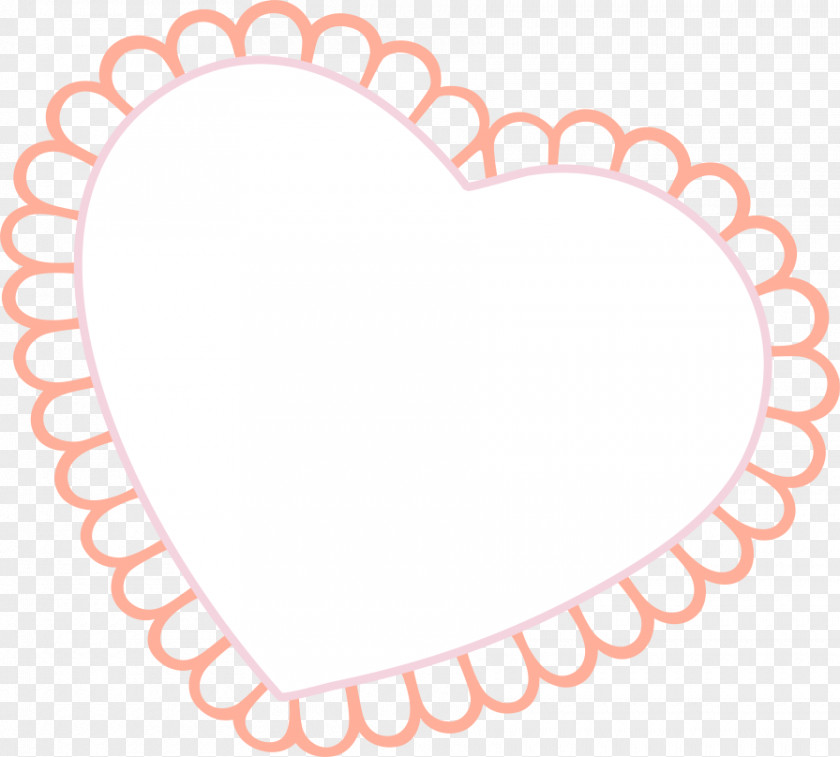 Heart-shaped Lace Border PNG