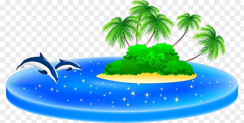 Blue Island Royalty-free Illustration PNG