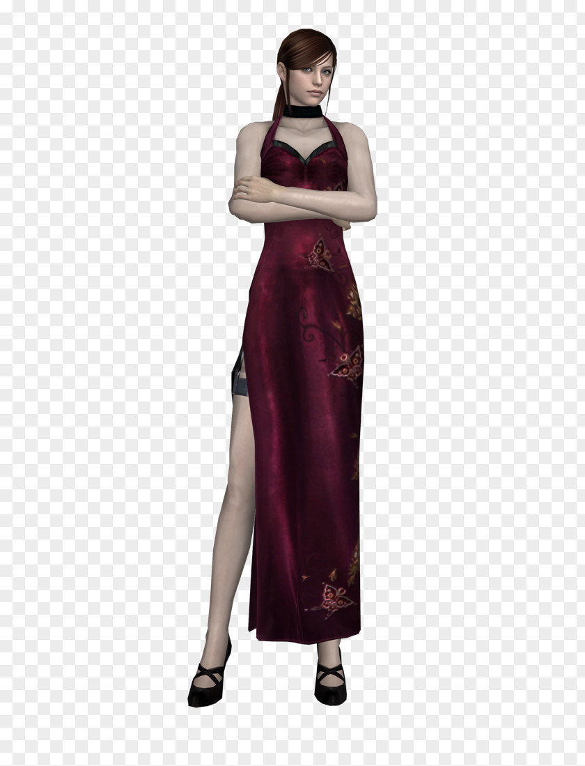 Claire Redfield 3d Model DeviantArt Video Game Cocktail Dress PNG