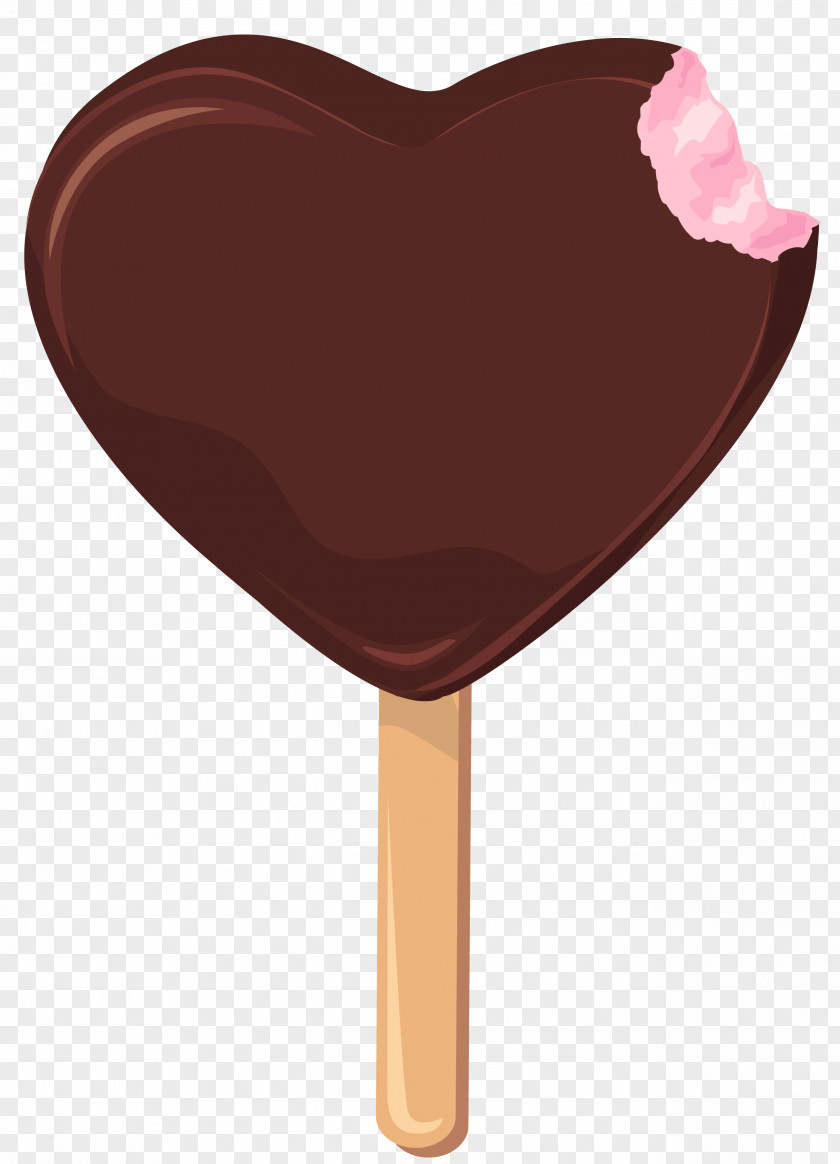Heart Ice Cream Stick Clipart Cone Chocolate Clip Art PNG