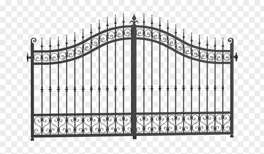 Iron Gates Gate Fence Wrought PNG