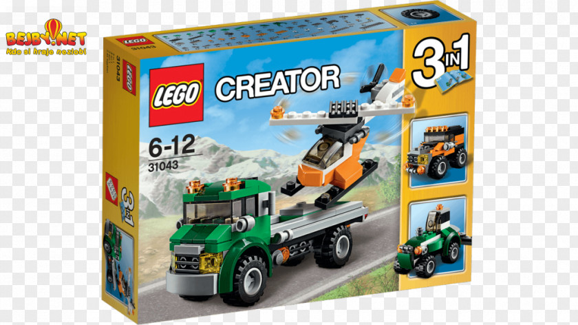 Lego Creator Helicopter Toy LEGO 31043 Chopper Transporter PNG