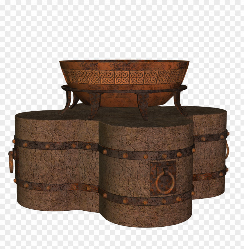 Misc Objects Brown Basket PNG