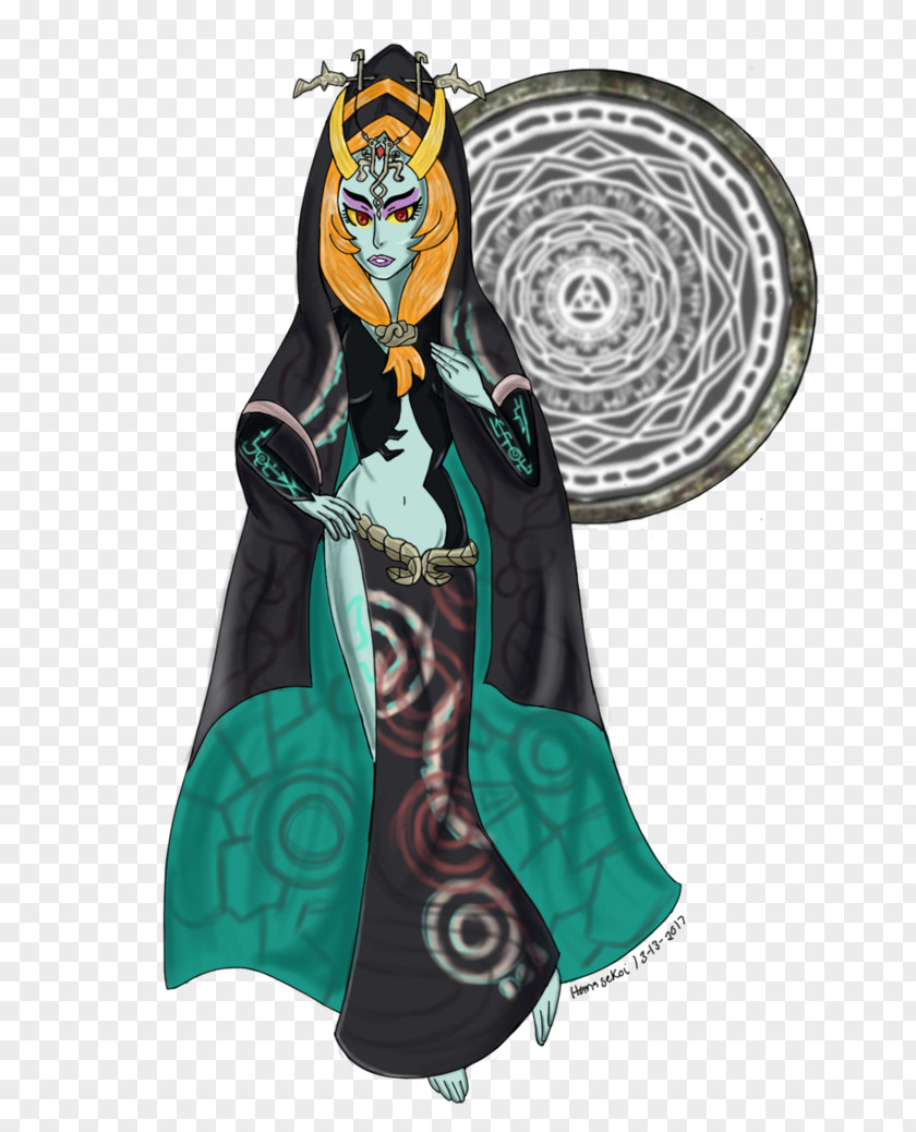 Triforce Twilight Princess Costume Design Outerwear Turquoise PNG