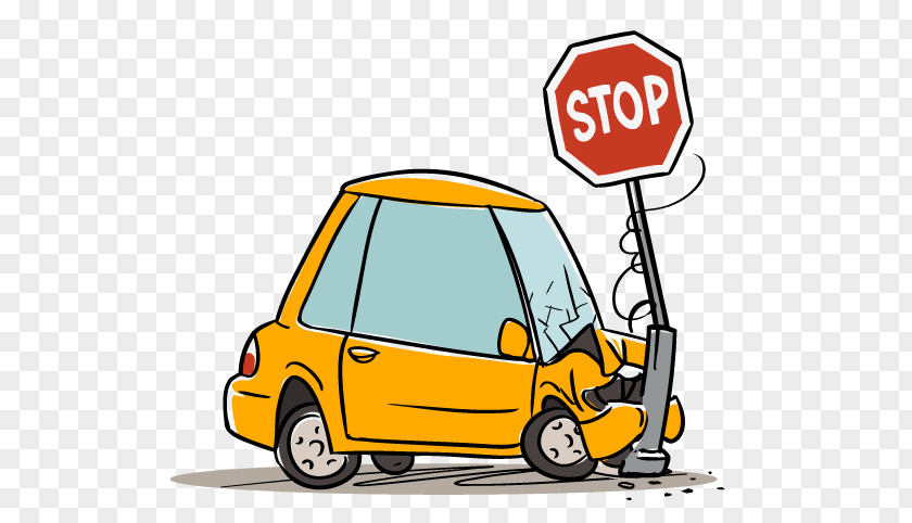 Car Cartoon Traffic Collision PNG
